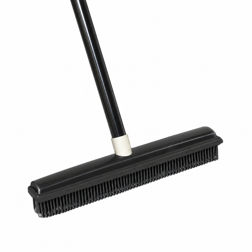 FurSweep Pet Hair Remover Broom with Carpet Rake